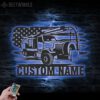 Custom-US-Vacuum-Truck-Driver-Metal-Wall-Art-LED-Light-4