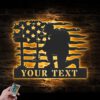 Custom-USA-Soldier-Kneeling-Praying-At-Memorial-Cross-Metal-Wall-Art-Led-Light-3