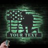 Custom-USA-Soldier-Kneeling-Praying-At-Memorial-Cross-Metal-Wall-Art-Led-Light-7