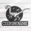 Custom-Velociraptor-Dinosaur-Metal-Wall-Art-LED-Light-5