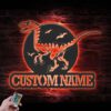 Custom-Velociraptor-Dinosaur-Metal-Wall-Art-LED-Light-6