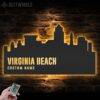 Custom-Virginia-Beach-Skyline-Metal-Wall-Art-LED-Light-6