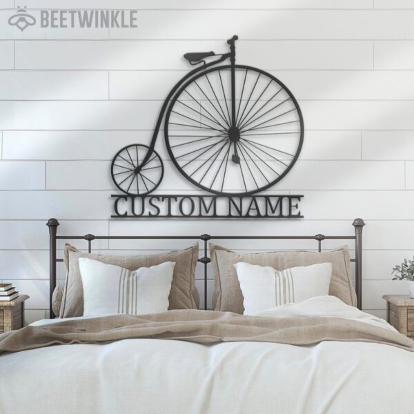 Custom-Vitage-Bicycle-Metal-Wall-Art-LED-Light-4