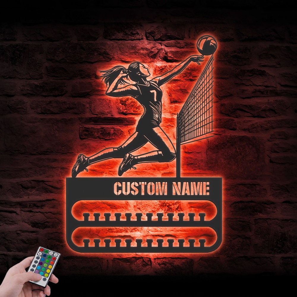 Custom-Volleyball-Player-Medal-Hanger-With-Led-Light_3