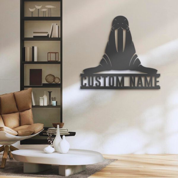 Custom-Walrus-Marine-Metal-Wall-Art-LED-Light-3