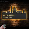 Custom-Washington-Skyline-Metal-Wall-Art-LED-Light-2