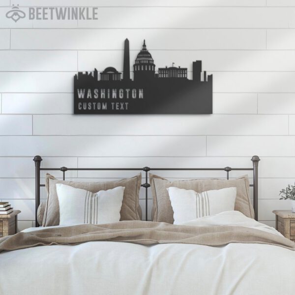 Custom-Washington-Skyline-Metal-Wall-Art-LED-Light-7