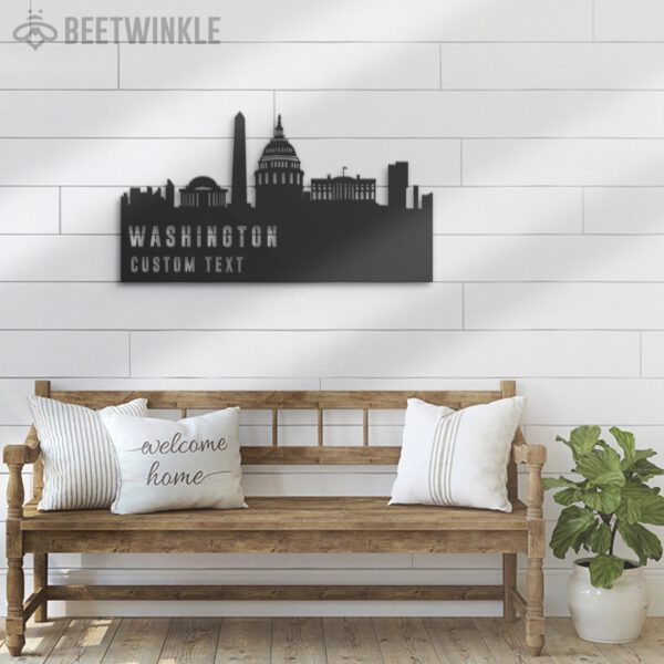 Custom-Washington-Skyline-Metal-Wall-Art-LED-Light-8