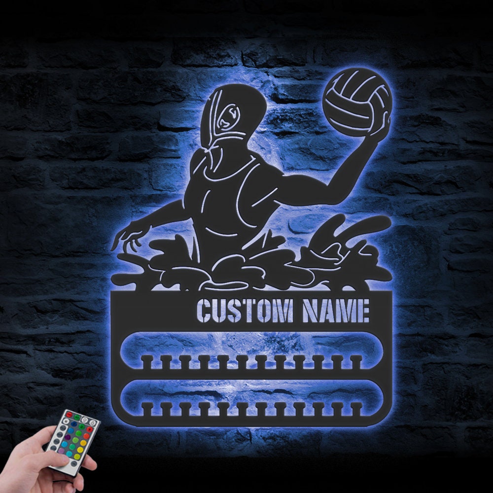 Custom-Water-Polo-Player-Medal-Hanger-With-Led-Light_8