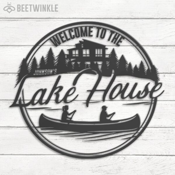 Custom-Welcome-Lake-House-Metal-Wall-Art-LED-Light-8