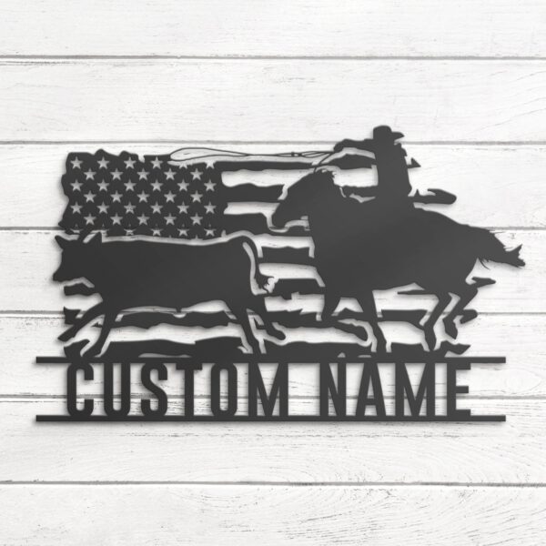 Custom-Western-Cowboy-Cattle-Roping-Metal-Wall-Art-LED-Light-7-1