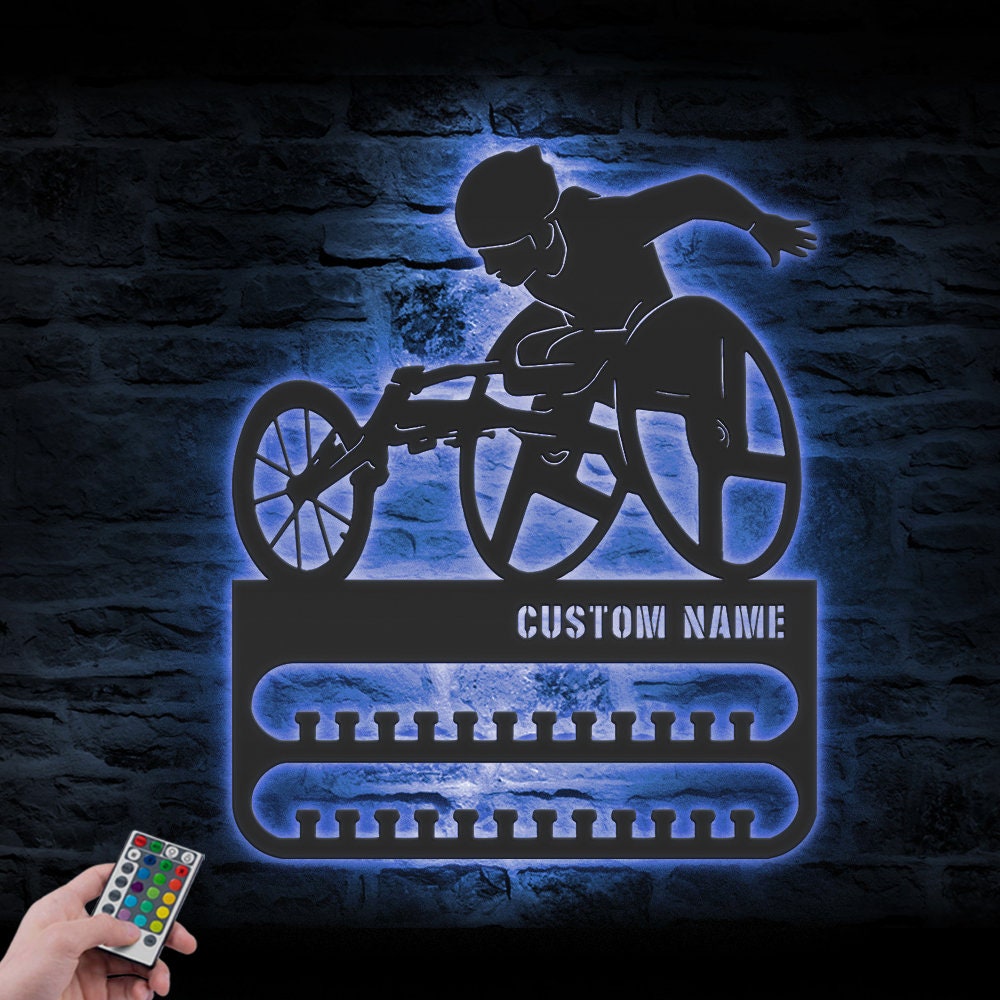 Custom-Wheelchair-Athletics-Medal-Hanger-With-Led-Light_7