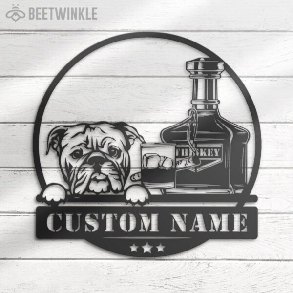 Custom-Whiskey-Cigar-And-Bulldog-Metal-Wall-Art-LED-Light_4