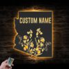 Custom-Wild-Flower-Arizona-State-Metal-Wall-Art-LED-Light