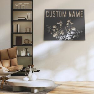 Custom-Wild-Flower-Colorado-State-Metal-Wall-Art-LED-Light-3