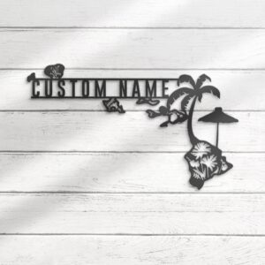 Custom-Wild-Flower-Hawaii-State-Metal-Wall-Art-LED-Light-3