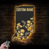 Custom-Wild-Flower-Indiana-State-Metal-Wall-Art-LED-Light-2