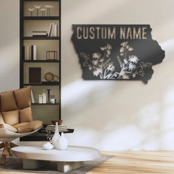 Custom-Wild-Flower-Iowa-State-Metal-Wall-Art-LED-Light-4