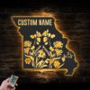 Custom-Wild-Flower-Missouri-State-Metal-Wall-Art-LED-Light-2