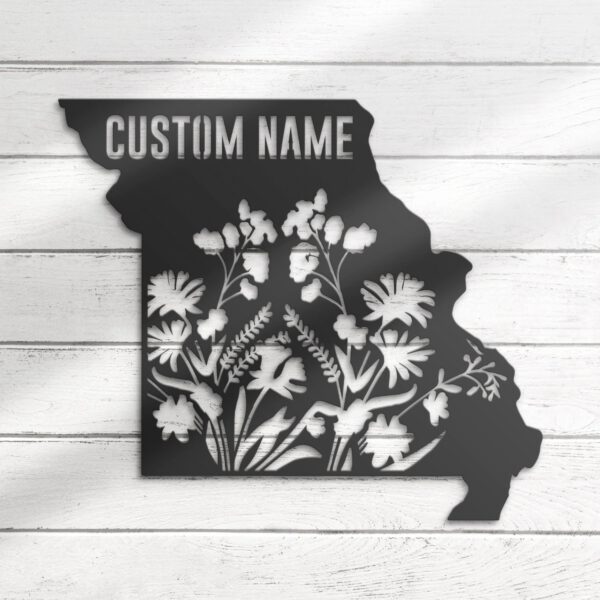 Custom-Wild-Flower-Missouri-State-Metal-Wall-Art-LED-Light-4