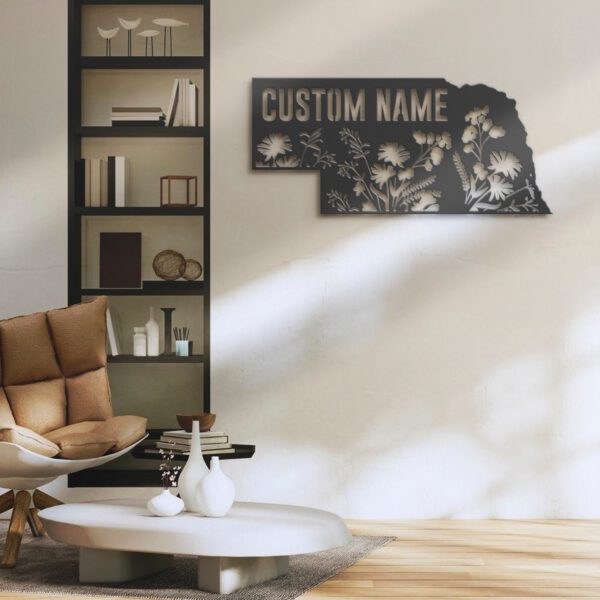 Custom-Wild-Flower-Nebraska-State-Metal-Wall-Art-LED-Light-5