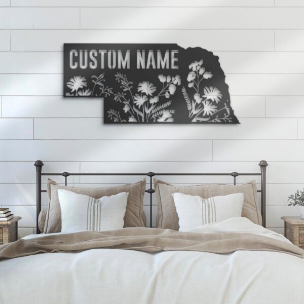 Custom-Wild-Flower-Nebraska-State-Metal-Wall-Art-LED-Light-6