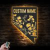 Custom-Wild-Flower-Nevada-State-Metal-Wall-Art-LED-Light-3