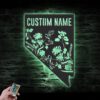 Custom-Wild-Flower-Nevada-State-Metal-Wall-Art-LED-Light-5