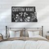 Custom-Wild-Flower-North-Dakota-State-Metal-Wall-Art-LED-Light-2