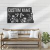 Custom-Wild-Flower-North-Dakota-State-Metal-Wall-Art-LED-Light-6