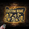 Custom-Wild-Flower-Oregon-State-Metal-Wall-Art-LED-Light-2