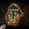 Custom-Wild-Flower-South-Carolina-State-Metal-Wall-Art-LED-Light