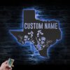 Custom-Wild-Flower-Texas-State-Metal-Wall-Art-LED-Light-2