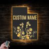 Custom-Wild-Flower-Utah-State-Metal-Wall-Art-LED-Light-4