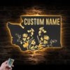 Custom-Wild-Flower-Washington-State-Metal-Wall-Art-LED-Light-4