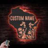 Custom-Wild-Flower-Wisconsin-State-Metal-Wall-Art-LED-Light