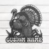 Custom-Wild-Turkey-Farmhouse-Metal-Wall-Art-LED-Light-1