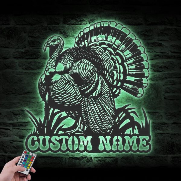 Custom-Wild-Turkey-Farmhouse-Metal-Wall-Art-LED-Light-5-1