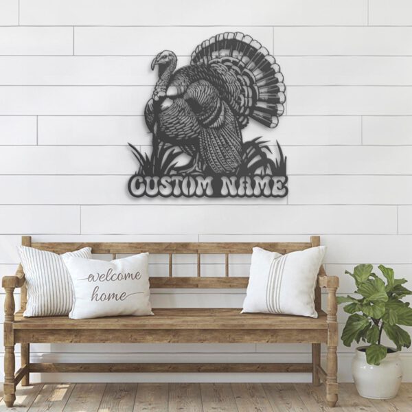 Custom-Wild-Turkey-Farmhouse-Metal-Wall-Art-LED-Light-8-1