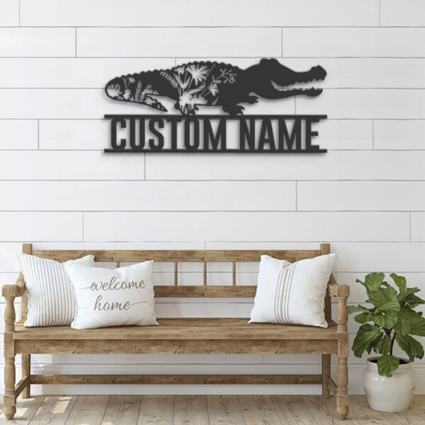 Custom-WildFlower-Alligator-Metal-Wall-Art-LED-Light-7-1