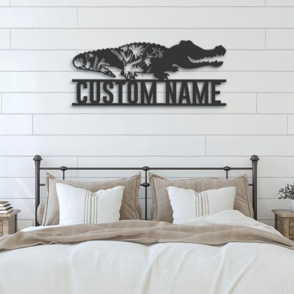 Custom-WildFlower-Alligator-Metal-Wall-Art-LED-Light-8-1