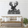 Custom-WildFlower-Deer-ELK-Metal-Wall-Art-LED-Light-3-1