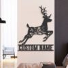 Custom-WildFlower-Deer-ELK-Metal-Wall-Art-LED-Light-4