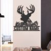 Custom-WildFlower-Deer-ELK-Metal-Wall-Art-LED-Light-5-1