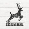 Custom-WildFlower-Deer-ELK-Metal-Wall-Art-LED-Light-8