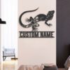 Custom-WildFlower-Dragon-Lizard-Metal-Wall-Art-LED-Light-8