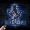 Custom-WildFlower-Duck-Flying-Metal-Wall-Art-LED-Light-4