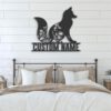 Custom-WildFlower-Fox-Metal-Wall-Art-LED-Light-4