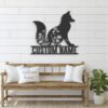 Custom-WildFlower-Fox-Metal-Wall-Art-LED-Light-7