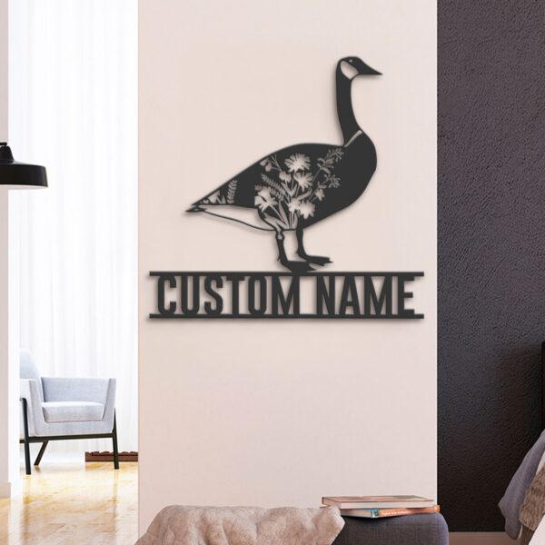 Custom-WildFlower-Goose-Farmhouse-Metal-Wall-Art-LED-Light-3